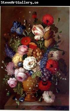 unknow artist Floral, beautiful classical still life of flowers.073